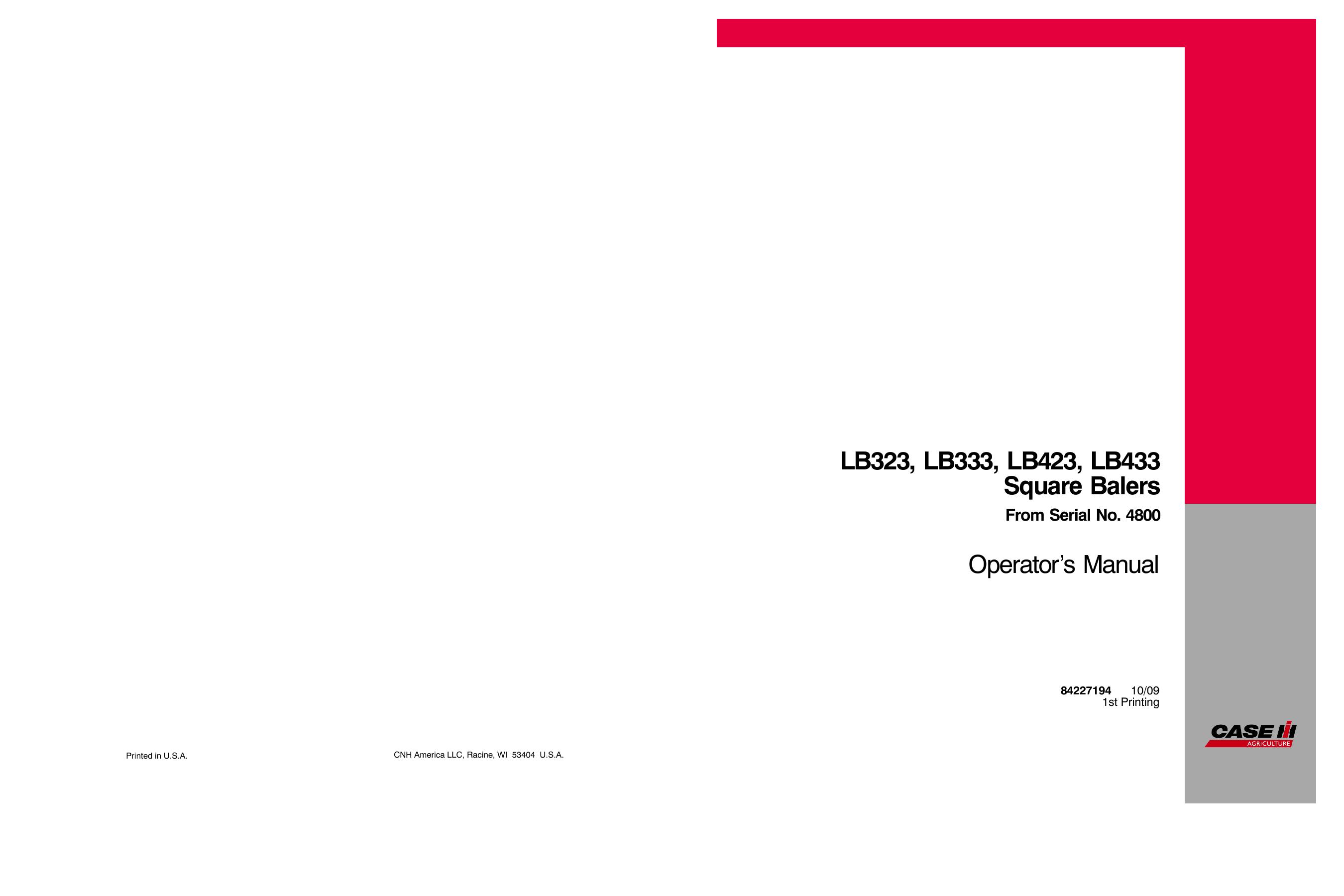 O-MAN LB323,333,423,433 AFTER 4800 Manual